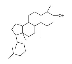 Cholestan-3-ol, 4-methyl-, (3alpha,4alpha,5alpha)- structure