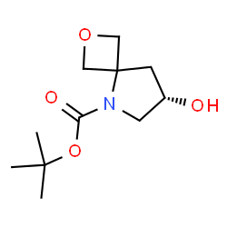 (S)-叔丁基7-羟基-5-氧杂-2-氮杂螺[3.4]辛烷-2-羧酸酯结构式