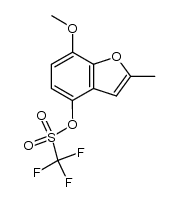 4-[(trifluoromethanesulfonyl)oxy]-7-methoxy-2-methylbenzo[b]furan Structure