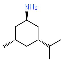 Cyclohexanamine, 3-methyl-5-(1-methylethyl)-, (1R,3S,5R)-rel- (9CI) Structure