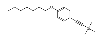 1-heptyloxy-4-[2-(trimethylsilyl)ethynyl]benzene结构式