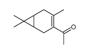 1-(3,7,7-trimethyl-4-bicyclo[4.1.0]hept-3-enyl)ethanone结构式