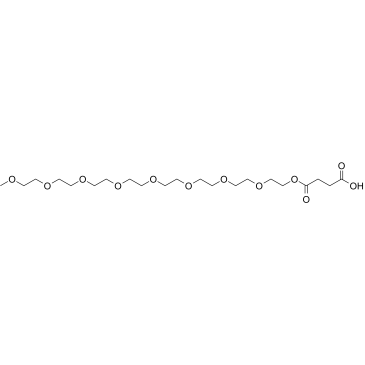 m-PEG8-ethoxycarbonyl-propanoic acid Structure