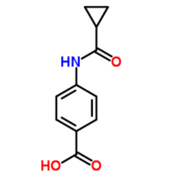 4-(Cyclopropanecarboxamido)benzoic acid Structure