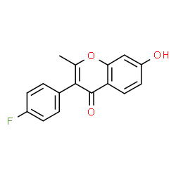 3-(4-Fluoro-phenyl)-7-hydroxy-2-methyl-chromen-4-one Structure