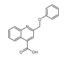 2-phenoxymethyl-quinoline-4-carboxylic acid结构式