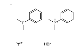 bromoplatinum(1+),carbanide,dimethyl(phenyl)phosphanium结构式