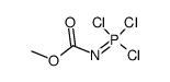trichlorophosphoranylidene-carbamic acid methyl ester Structure