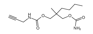 N-(2-Propynyl)carbamic acid 2-(carbamoyloxymethyl)-2-methylhexyl ester structure