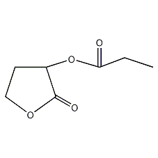 2-丙酰氧基-4-丁内酯结构式