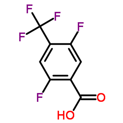2,5-Difluoro-4-(trifluoromethyl)benzoic acid structure