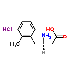 (r)-3-amino-4-(2-methylphenyl)butanoic acid hydrochloride Structure