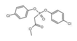 methyl bis(4-chlorophenyl)phosphonoacetate结构式