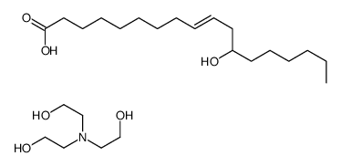 (R)-12-hydroxyoleic acid, compound with 2,2',2''-nitrilotriethanol (1:1) Structure