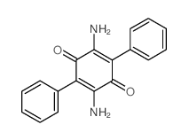 2,5-Cyclohexadiene-1,4-dione,2,5-diamino-3,6-diphenyl-结构式