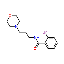 2-Bromo-N-(3-morpholin-4-yl-propyl)-benzamide structure