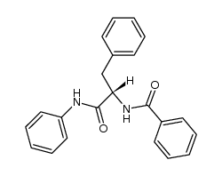 N-benzoyl-L-phenylalanine anilide结构式