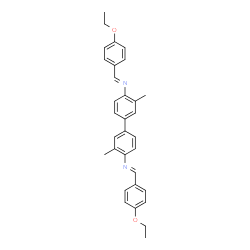 N,N'-bis(4-ethoxybenzylidene)-3,3'-dimethyl-4,4'-biphenyldiamine Structure