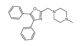 1-[(4,5-Diphenyl-2-oxazolyl)methyl]-4-methylpiperazine Structure