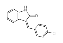 3-[(4-chlorophenyl)methylidene]-1H-indol-2-one结构式