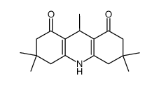 3,3,6,6,9-pentamethyl-1,2,3,4,5,6,7,8,9,10-decahydroacridine-1,8-dione Structure