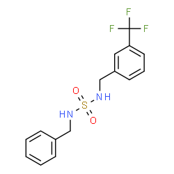 N-BENZYL-N'-[3-(TRIFLUOROMETHYL)BENZYL]SULFAMIDE结构式