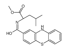 Methyl N-(10H-phenothiazin-2-ylcarbonyl)-L-leucinate Structure