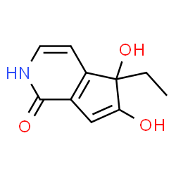 1H-Cyclopenta[c]pyridin-1-one,5-ethyl-2,5-dihydro-5,6-dihydroxy-(9CI) Structure