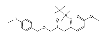 methyl (2Z,4R,6R)-4-(tert-butyldimethylsilyl)oxy-6-hydroxy-7-(4-methoxybenzyl)oxy-2-heptenoate Structure