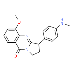 Pyrrolo[2,1-b]quinazolin-9(1H)-one,2,3-dihydro-5-methoxy-3-[4-(methylamino)phenyl]- Structure