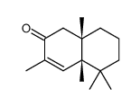 (cis)-4a,5,6,7,8,8a-hexahydro-3,4a,5,5,8a-pentamethylnaphthalene-2(1H)-one结构式