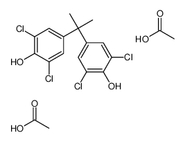 acetic acid,2,6-dichloro-4-[2-(3,5-dichloro-4-hydroxyphenyl)propan-2-yl]phenol Structure