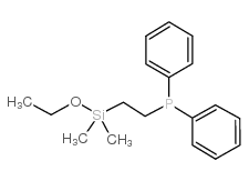 DIPHENYLPHOSPHINOETHYLDIMETHYLETHOXYSILANE结构式