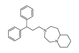 3-(3,3-diphenylpropyl)-2,4,5,7,8,9,10,10a-octahydro-1H-pyrido[1,2-d][1,4]diazepine结构式