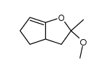 2-methoxy-2-methyl-3,3a,4,5-tetrahydro-2H-cyclopenta[b]furan Structure