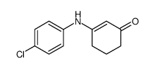 3-((4-CHLOROPHENYL)AMINO)CYCLOHEX-2-EN-1-ONE结构式