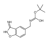 叔丁基((3-氨基苯并[d]异恶唑-5-基)甲基)氨基甲酸酯结构式