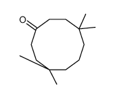 4,4,8,8-tetramethylcyclodecan-1-one结构式