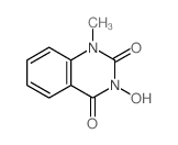 3-hydroxy-1-methyl-quinazoline-2,4-dione structure