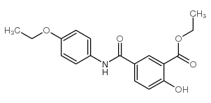 ethyl 5-[(4-ethoxyphenyl)carbamoyl]-2-hydroxy-benzoate结构式