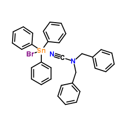 bromo-triphenyl-stannane; (dibenzylamino)formonitrile Structure
