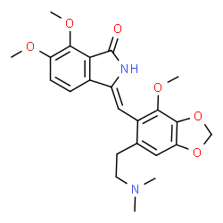 3-[[6-[2-(Dimethylamino)ethyl]-4-methoxy-1,3-benzodioxol-5-yl]methylene]-2,3-dihydro-6,7-dimethoxy-1H-isoindol-1-one Structure