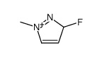 3-fluoro-1-methyl-3H-pyrazol-1-ium结构式