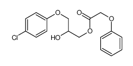 [3-(4-chlorophenoxy)-2-hydroxypropyl] 2-phenoxyacetate Structure