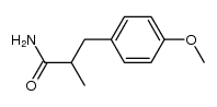 3-(4'-methoxyphenyl)-2-methyl-propanamide结构式