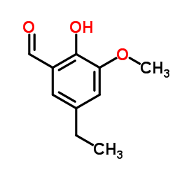 5-Ethyl-2-hydroxy-3-methoxybenzaldehyde结构式
