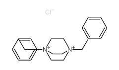 1,4-dibenzyl-1,4-diazoniabicyclo[2.2.2]octane结构式