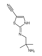 2-[(2-amino-2-methyl-propyl)amino]thiazole-5-carbonitrile Structure