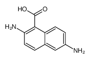 2,6-diaminonaphthalene-1-carboxylic acid Structure