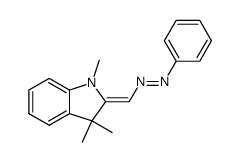 1,3,3-trimethyl-2-[(phenylazo)methylene]indoline结构式